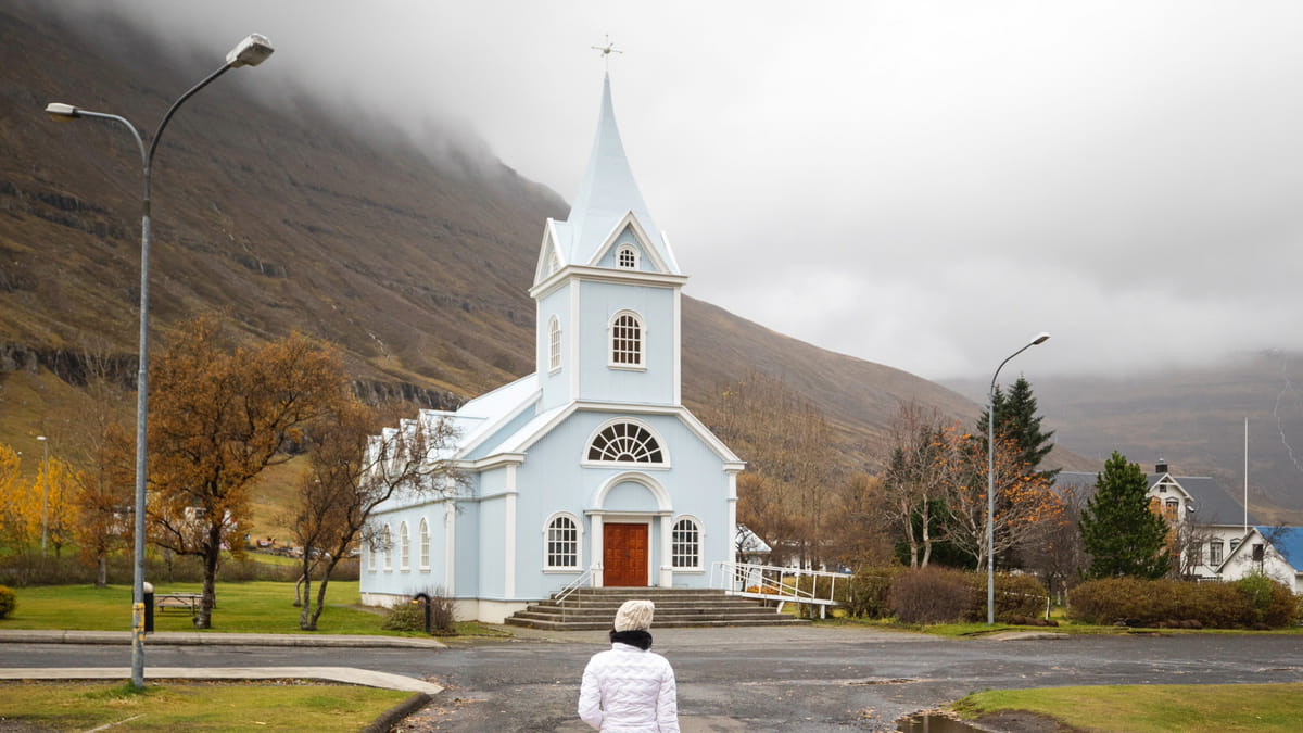 Fall in love with the colors of the fjord. Seyðisfjörður is East Iceland’s most charming town.