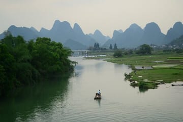 Li River Cruise Yulong River Bamboo Rafting Sunset Day Tour