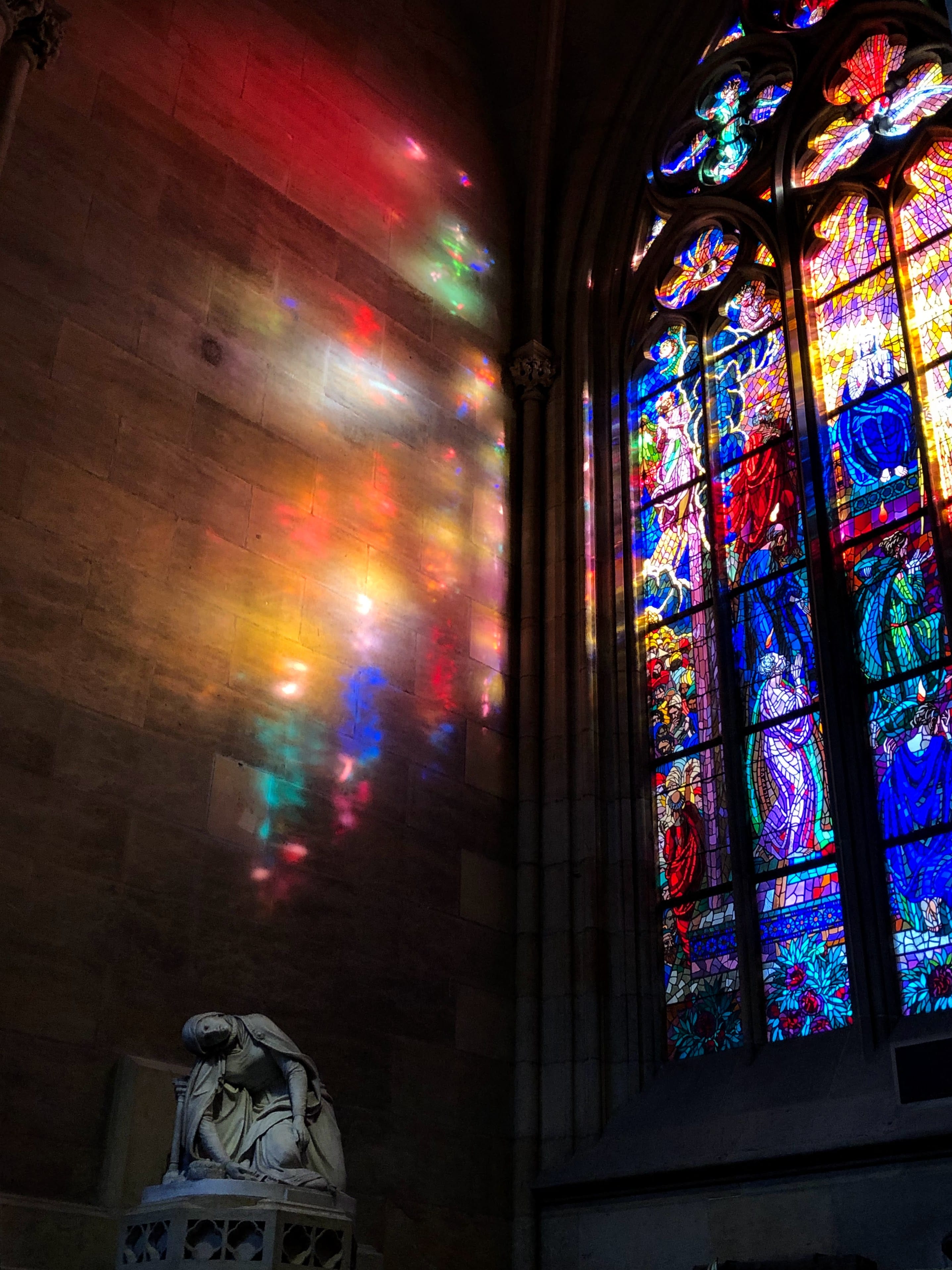 beautiful glass stained window