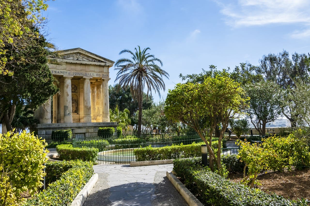 Barakka Gardens in Valletta