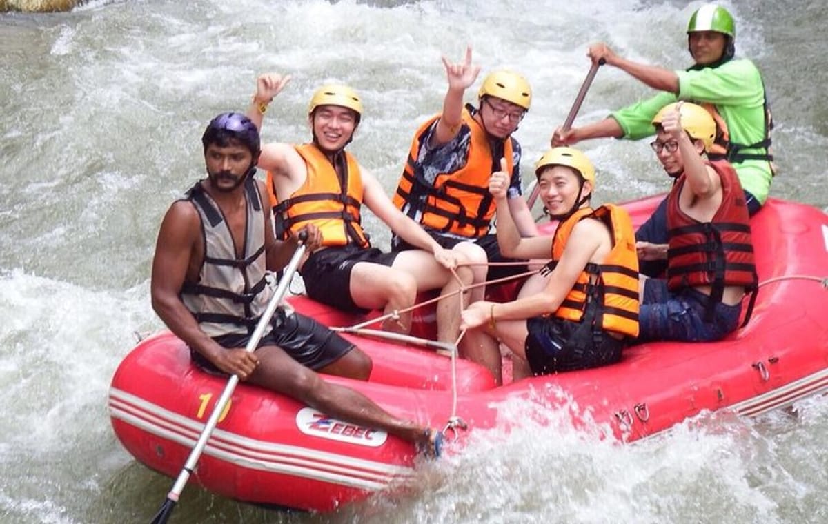 Rafting 7KM & ATV visit monkey cave and waterfall with Lunch