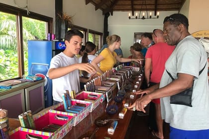 Monkeys & sloth hangout,Chocolate Factory,Rum Factory, island tour/Beach