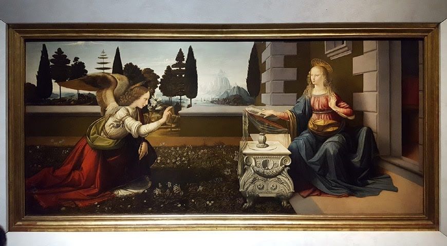 Close-up of the painting 