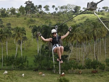 Ziplining Adventure Over Punta Cana's Lush Landscape
