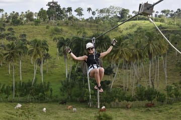 Ziplining Adventure Over Punta Cana's Lush Landscape
