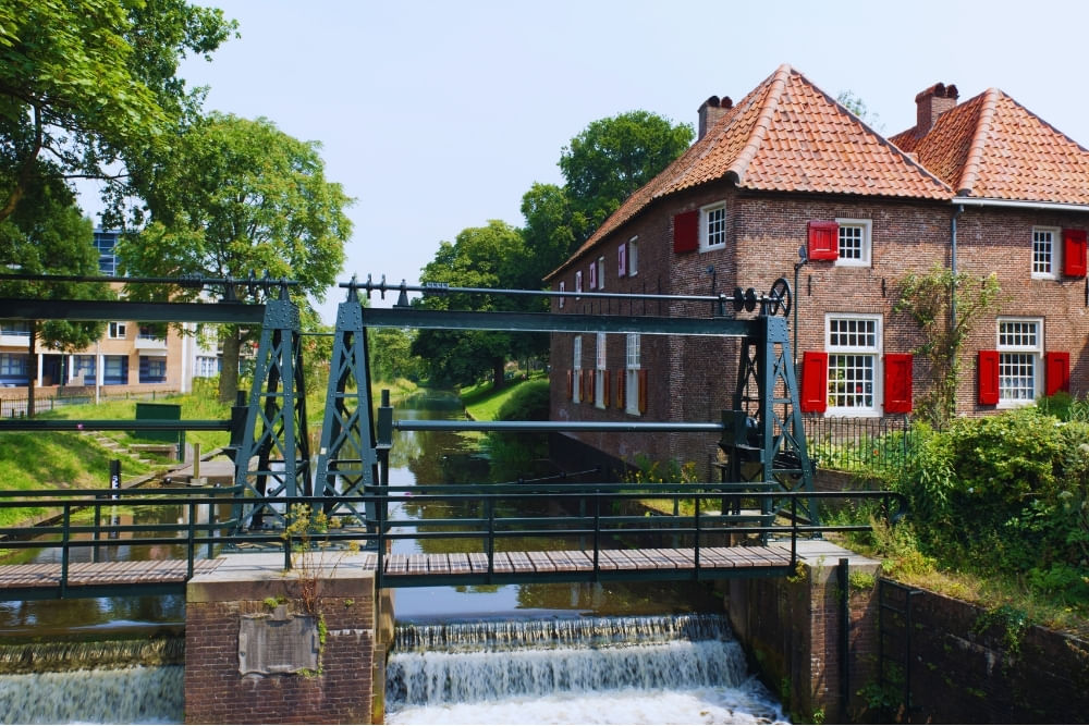 Iconic shot of the Katoendrukkerij along the route of the Amersfoort scavenger hunt City Detective.