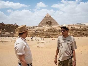 Hurghada to Cairo Tour : Giza Pyramids & Grand Egyptian Museum