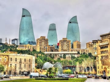 Multiple-day-tour-3 nights-4 days-Azerbaijan Tour-Baku-Ateshgah-Yanar Dag- Gabala- Sheki-Shamakhi-group tour-private tour-panoramic tour-Highland Park-3 Flame Towers-Martyrs' Lane-Eternal Flame Monume