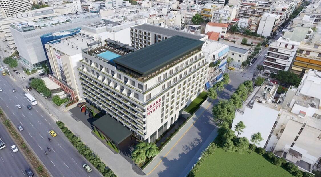 taxi from Athens Airport to Grand Hyatt Athens Hotel Minivan