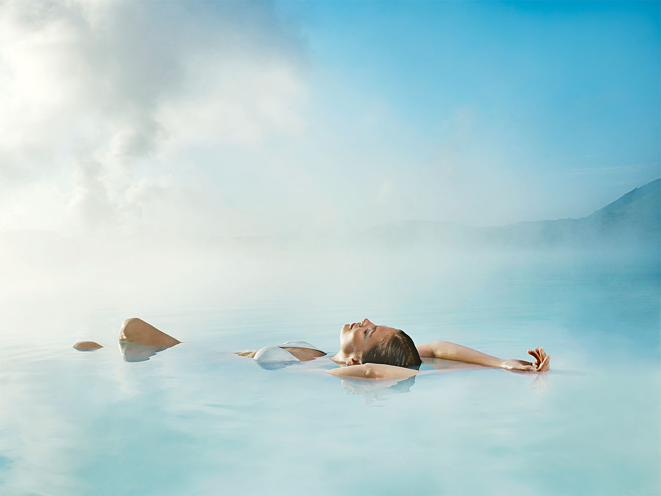 The blue lagoon is a must when visiting Iceland.