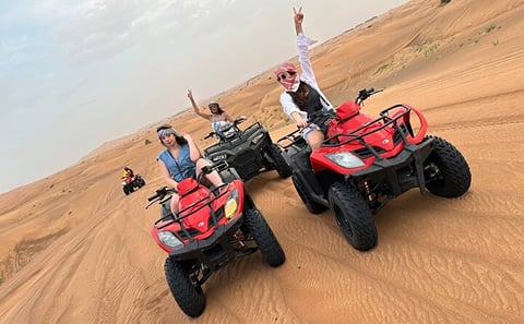 Morning Desert Safari with Quad biking and Sand Boarding
