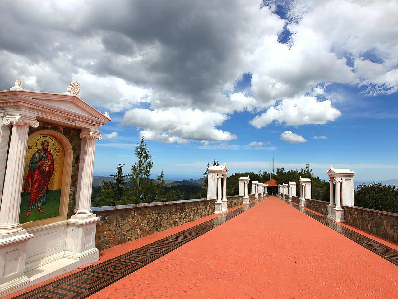 Paphos: Tour to Troodos, Kykkos Monastery, Omodos and Winery