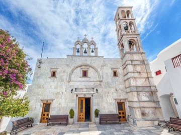 Mykonos Highlights: 2-Hour Van Tour to Ano Mera and Beaches
