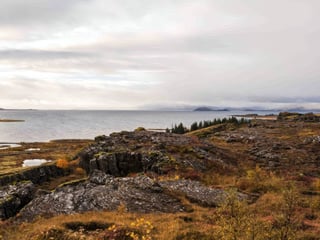 Icelandic natural landscape with open wilderness and rocky ground