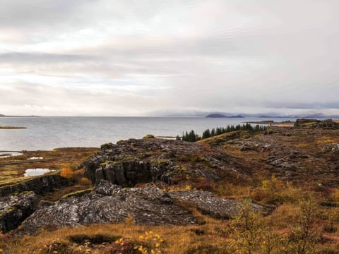Icelandic natural landscape with open wilderness and rocky ground