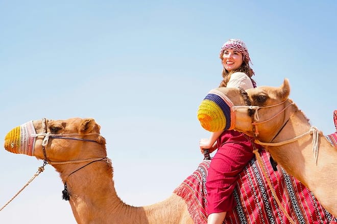 Dubai: Buggy Dune Bashing, Sand Boarding, Camel Ride & Show 3