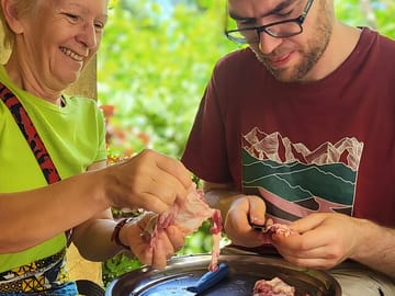 Get involved! Our guests enjoy a hands-on culinary experience, learning to prepare traditional meals.