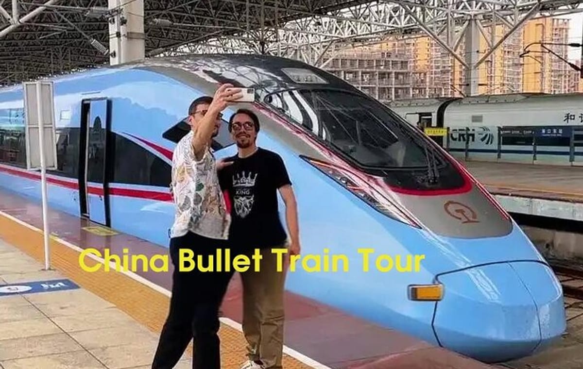 Take Bullet Train to visit Badaling Great Wall with guide ticket.