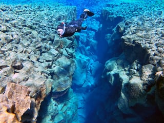 Wetsuit Snorkeling in Silfra - with underwater photos / From Reykjavik , photo 10