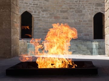 Absheron - Ateshgah-Fire Temple, Mountain. Fire Worship, Zoroastrianism, Azerbaijan, Baku