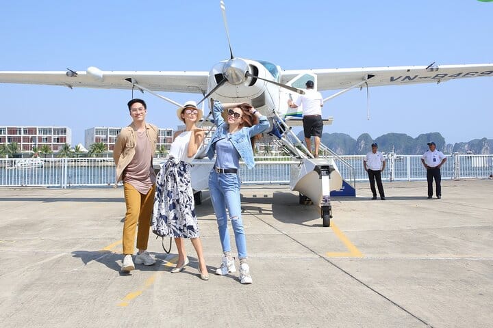 Halong 1 Day Tour From Hanoi with Scenic Seaplane & Luxury Cruise