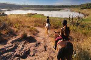 Alghero: horseback riding in Lake Baratz