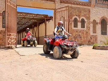 Hurghada Desert Safari Adventure: Quad Bike, Jeep, Camel Ride, Bedouin Village & BBQ Dinner