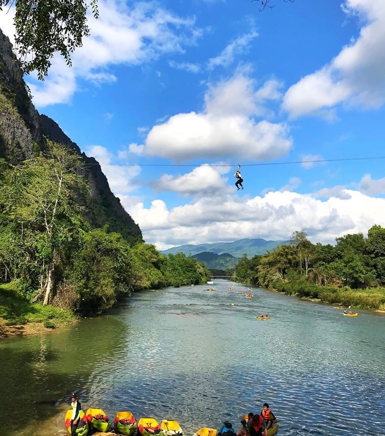 Vangvieng with  Cave   Kayak & Zipline (Departure from Vangvieng) 3