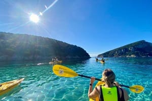 Golfo Aranci: Kayak tour with aperitif&dolphin sighting (max 9 Pax)