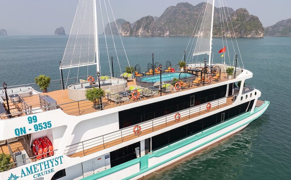 Amethyst Daily Cruise – 1 Day Luxury Halong Bay Tour from Hanoi