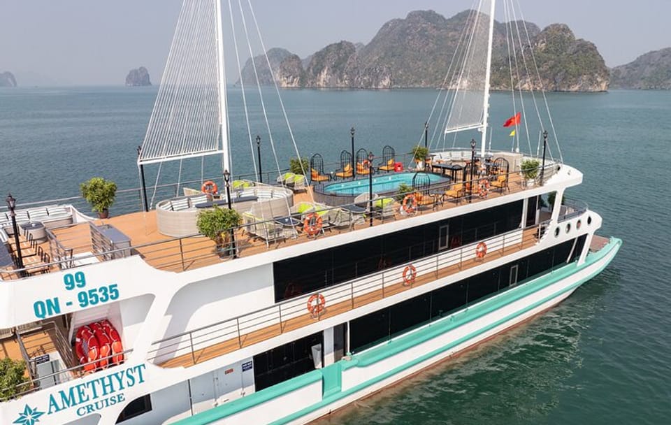 Amethyst Daily Cruise – 1 Day Luxury Halong Bay Tour from Hanoi
