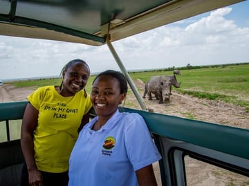 Rhinos in the background - Photo by Kimani Waiti