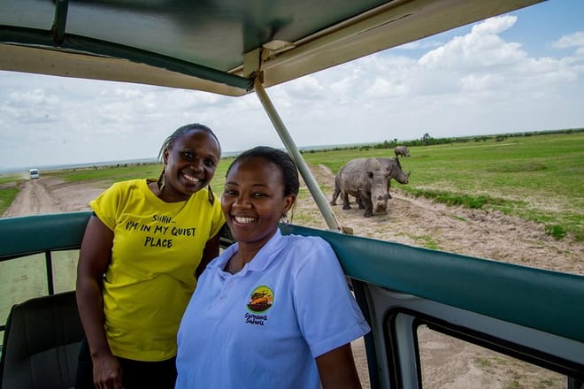 Rhinos in the background - Photo by Kimani Waiti