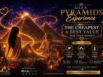 Giza Pyramids and Sphinx 6-Hour VIP Tour with Camel