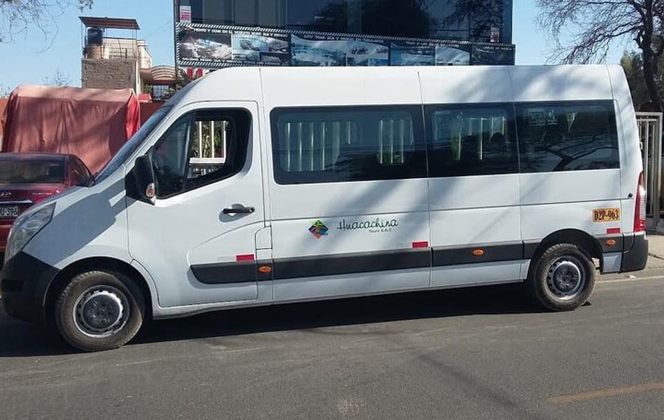 Ica Bus Station Transfer to Huacachina Oasis in Peru