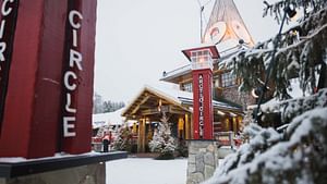 Snowmobile safari and Santa Claus Village