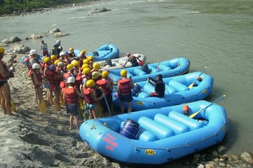 Rafting Trip on the Trishuli River with private luxurious vehicle