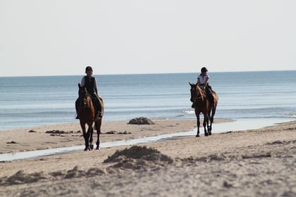 Horse riding on the Beach, Rhodes