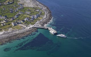 Return ferry ticket from Rossaveal to Inishmore, Aran Island. Self guided. 40 minutes.