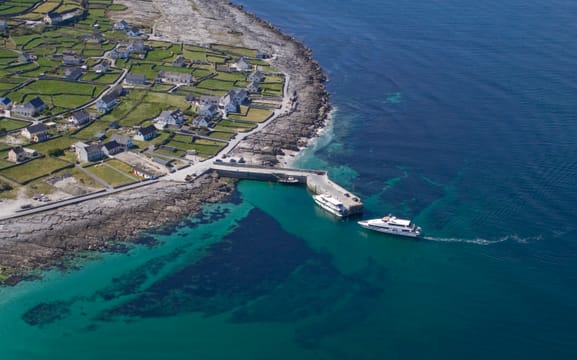 Return ferry ticket from Rossaveal to Inishmore, Aran Island. Self guided. 40 minutes.