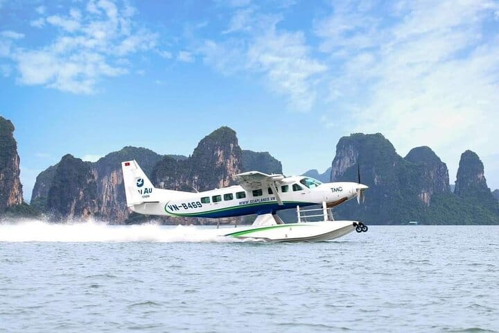 Halong 1 Day Tour From Hanoi with Scenic Seaplane & Luxury Cruise