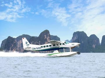 Halong 1 Day Tour From Hanoi with Scenic Seaplane & Luxury Cruise