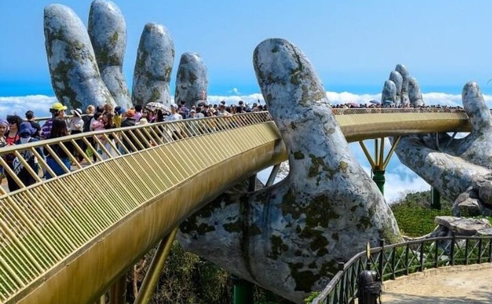 Hue City To Hoi An By Private Car via Hai Van Pass, Golden Bridge