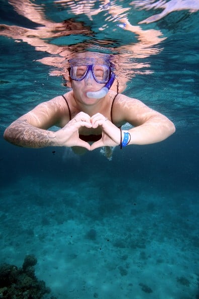 Guest snorkelling at Ras Mohamed, Sharm El Sheikh
