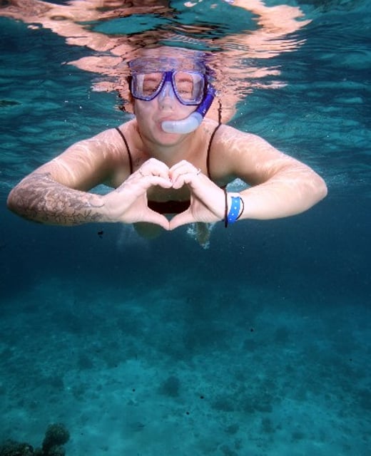 Guest snorkelling at Ras Mohamed, Sharm El Sheikh