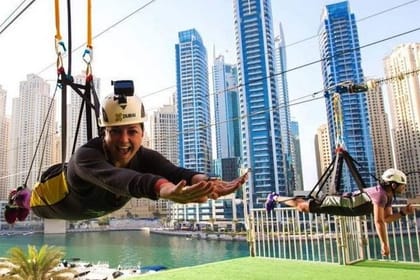 Zipline Experience in Dubai Marina with 1 Way optional Transfers