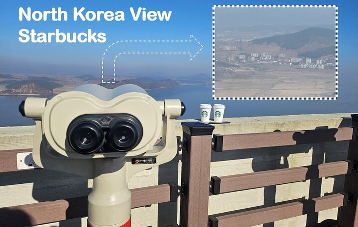 Starbucks DMZ with North Korea View
