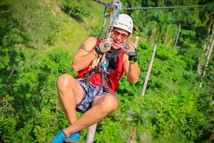 Zipline Xtreme Punta Cana 8 Lines and Hanging Bridge Adventure