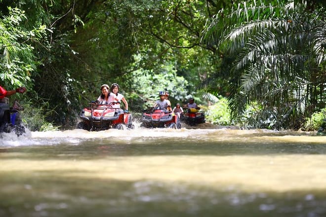 PHUKET-PHANG NGA: Full Day White Water Rafting -Zipline-ATV (30 mins) with Lunch 10