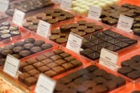 Taste some of the delicious chocolates on offer at the market